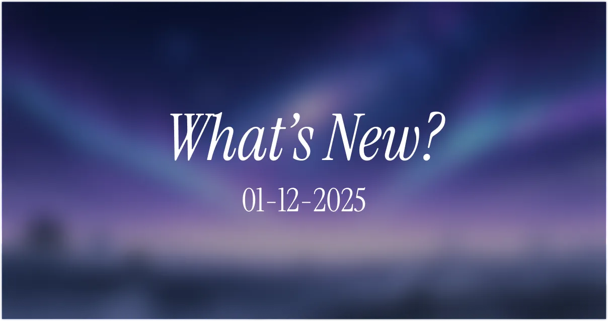 What We Shipped - December 1st cover